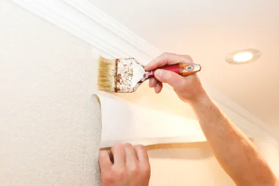 Pose de papier peint à Bannes — revêtements muraux et toiles de verre